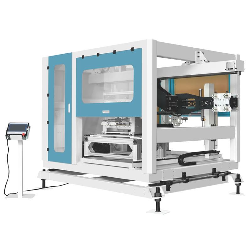 Side entry In mold labeling systemVCM2200