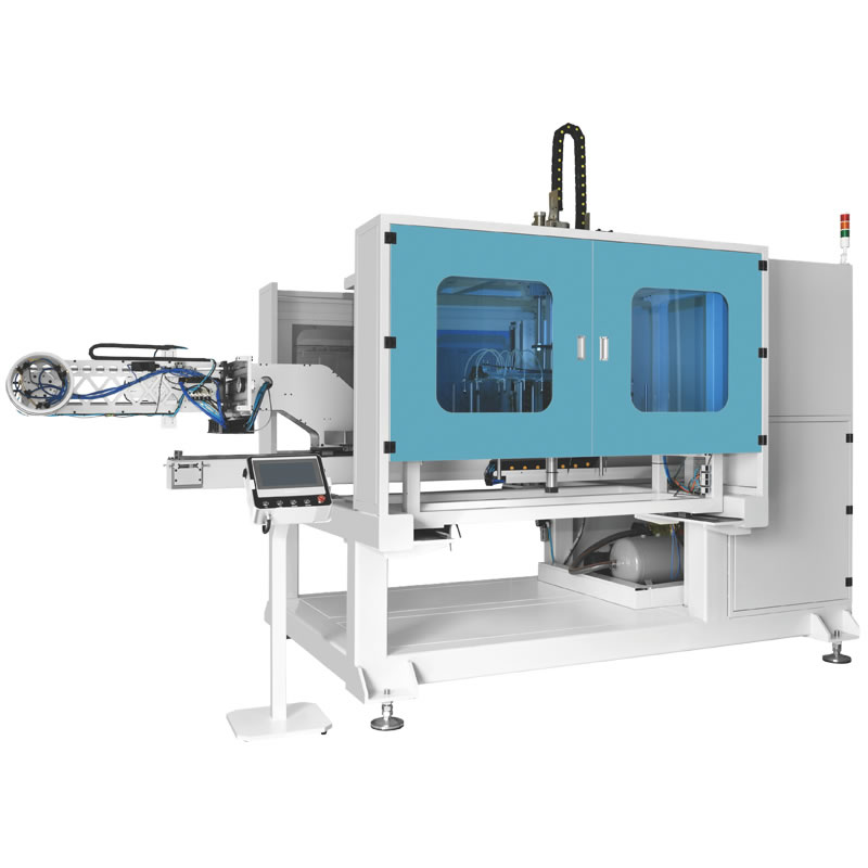 Side entry In mold labeling system VCM2500
